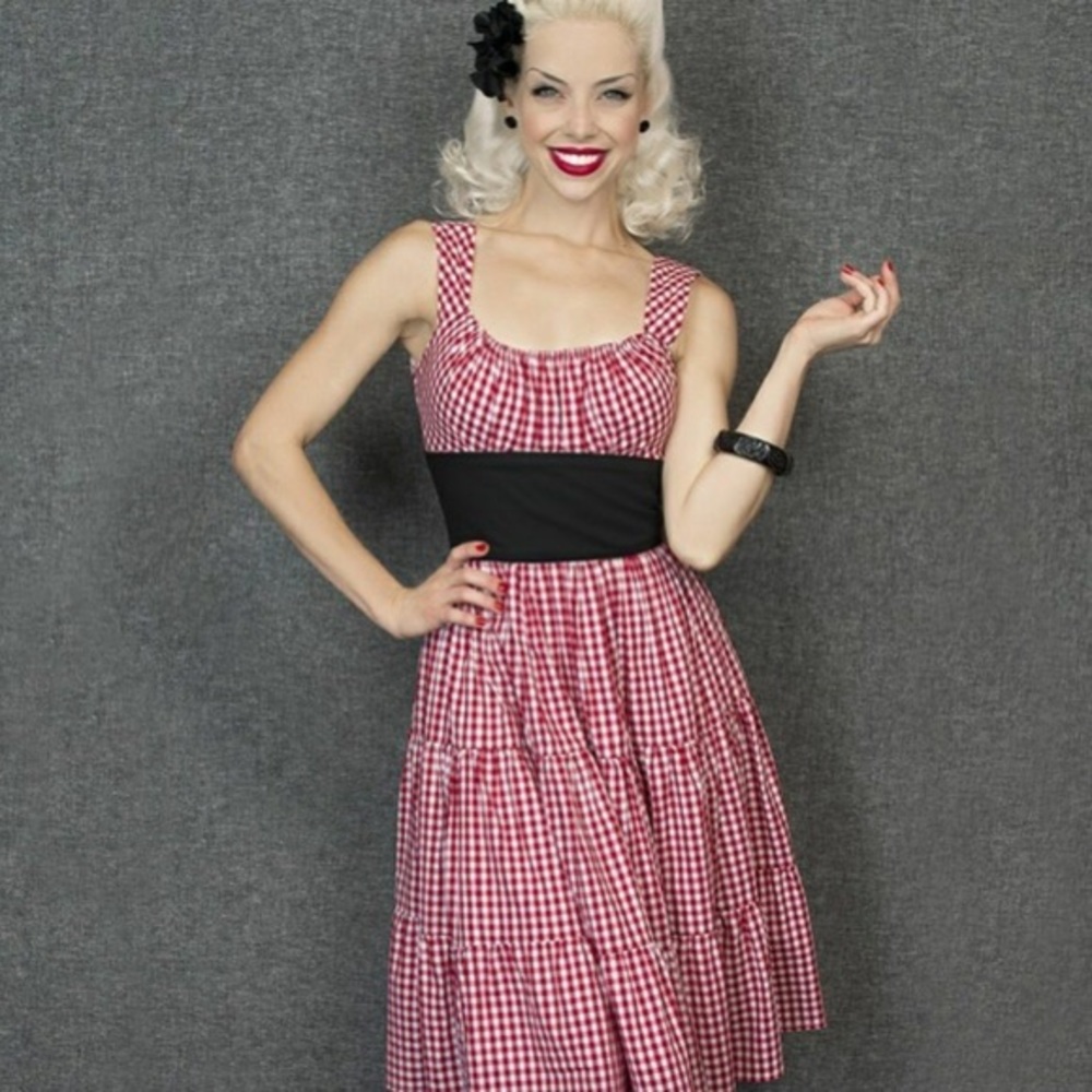 Trashy Diva Red Gingham Norma Jean Dress